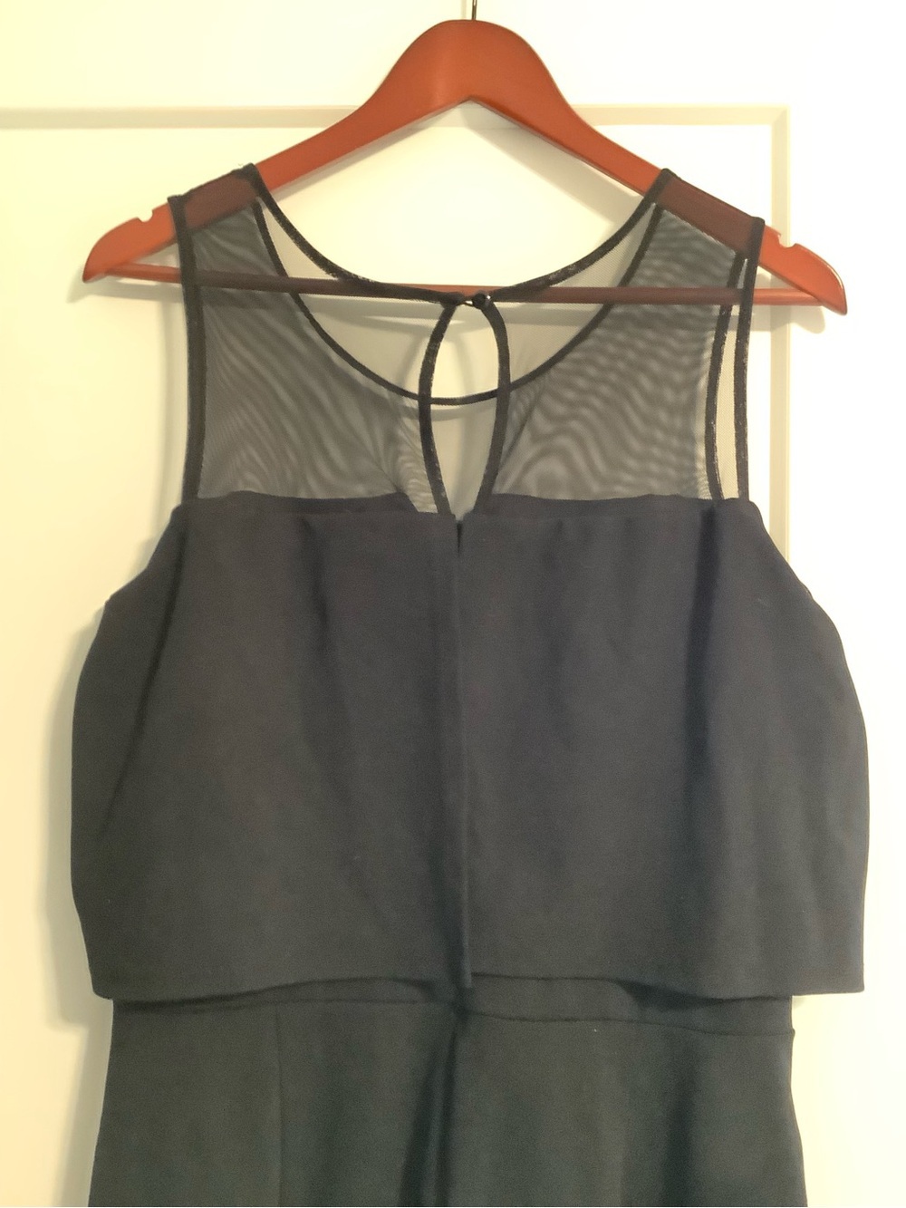 Enfocus Studio Black Sleeveless Mesh-Trim Jumpsuit - Picture 3 of 5